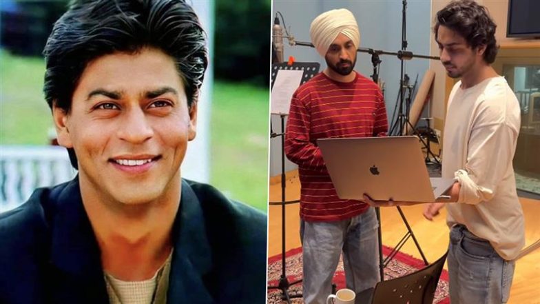 Shah Rukh Khan Shares Video of Diljit Dosanjh and Aryan Khan Recording Song ‘Tenu Ki Pata’; Jokes About Son Causing Trouble - WATCH