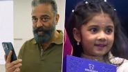 71st National Film Awards: Kamal Haasan Video Calls 4-YO Child Artiste Treesha Thosar for Breaking His Record, Congratulates Her and Promises Help in Film Career (Watch Video)