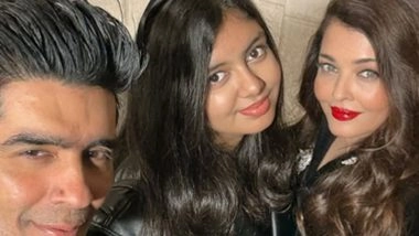 Paris Fashion Week 2025: Mother-Daughter Duo Aishwarya Rai Bachchan and Aaradhya Bachchan Turn Heads Backstage with Manish Malhotra (View Pic)