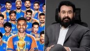 Mohanlal Praises Team India&rsquo;s Spirit After Thrilling Asia Cup Win Over Pakistan; Says &lsquo;The Men in Blue Dazzled with Relentless Spirit&rsquo; (View Post)