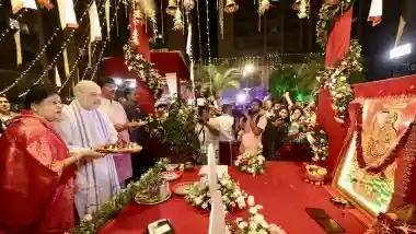  Amit Shah Participates in Navratri Garba Festival in Ahmedabad