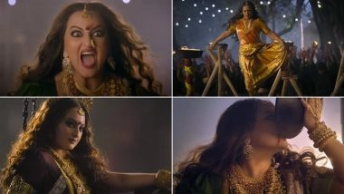 ‘Jatadhara’ Song ‘Dhana Pisaachi’: Sonakshi Sinha Shines in Fierce Avatar in High-Energy Durga Puja Track (Watch Video)