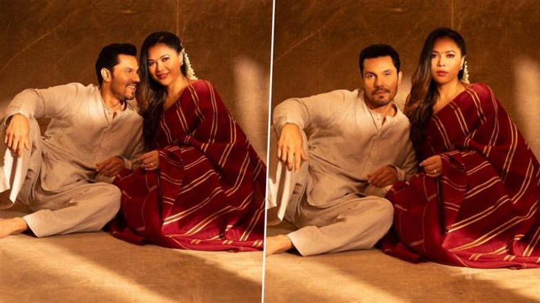 Navratri 2025: Randeep Hooda and Lin Laishram Celebrate Festival in Stylish Traditional Attire (View Pics)