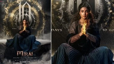 ‘Mirai’: Poster of Shriya Saran As Ambika Highlights Mother’s Strength in Teja Sajja Starrer (View Pic)