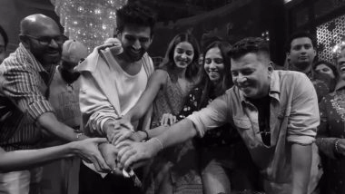 ‘Tu Meri Main Tera Main Tera Tu Meri’: Ananya Panday, Kartik Aaryan Celebrate Film’s Wrap-Up With Team (Watch Video)