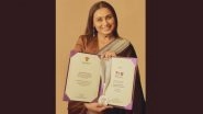 Rani Mukerji Wins First National Award for &lsquo;Mrs Chatterjee Vs Norway&rsquo;, Dedicates Triumph to Her Late Father Ram Mukherjee