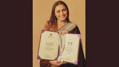 Rani Mukerji Wins First National Award for ‘Mrs Chatterjee Vs Norway’, Dedicates Triumph to Her Late Father Ram Mukherjee