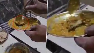 Budaun Shocker: Dead Rat Found in Paneer Dish at Anmol Dhaba in Bilsi, Officials Begin Probe As Video Goes Viral