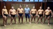 Eric Trump Steps Into Sumo Wrestling Ring in Japan, Takes on Legendary Yokozuna But Gets Lifted and Tossed Out in Playful Viral Showdown (Watch Videos)