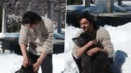 &lsquo;Saiyaara&rsquo; Actor Ahaan Panday Enjoys Playtime With New Furry Friend in Scenic Snowy Landscape (View Pics)