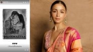 &lsquo;Brahmastra&rsquo; Clocks 3 Years: Alia Bhatt Reshares Romantic Fan Art of Herself and Ranbir Kapoor To Celebrate Film Milestone (View Pic)