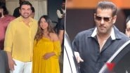 Sshura Khan Baby Shower: Arbaaz Khan and Wife Twin in Yellow Ahead of First Child&rsquo;s Arrival; Salman Khan Attends the Ceremony (Watch Videos)