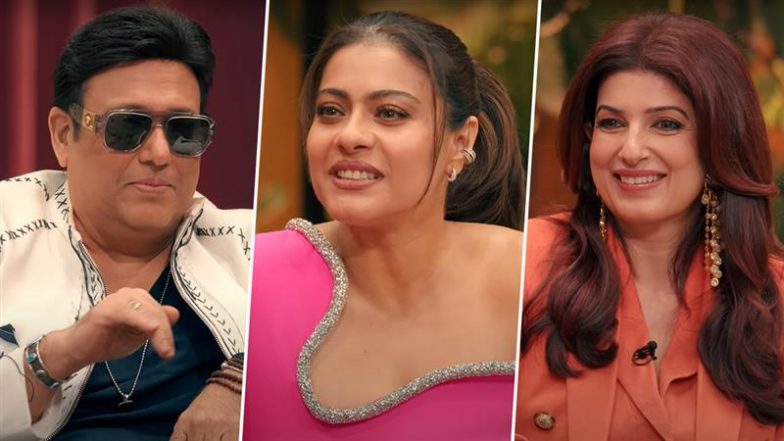 &lsquo;Two Much With Kajol and Twinkle&rsquo; Trailer Launch: Kajol Names Govinda Her Favourite Guest on the Talk Show, Says &lsquo;He Is a Trend&rsquo;