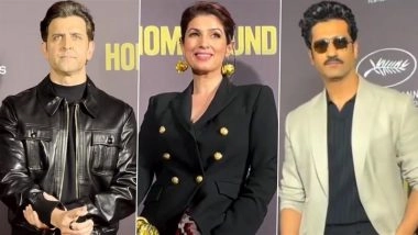 ‘Homebound’ Screening: Hrithik Roshan, Vicky Kaushal, Twinkle Khanna and Other Celebs Grace the Red Carpet Ahead of Film’s Theatrical Release on September 26 (Watch Videos)