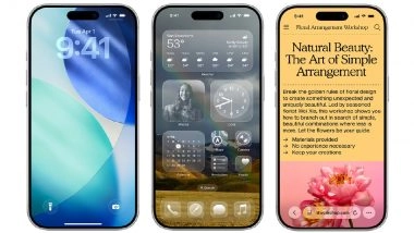 iOS 26 Release Date and Time in India: Know All About New Features and Improvements in Upcoming iOS Update; Check List of Eligible iPhones Here