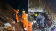 Mandi Landslide: 6 Killed After Disaster Hits Himachal Pradesh Town Burying 2 Houses; Rescue Operation Continues (See Pics and Video)