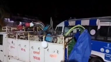 Ganpati Visarjan Tragedy in Jashpur: 3 Dead and 22 Injured As Speeding Car Rams Into Ganesh Idol Immersion Procession in Chhattisgarh; Driver Arrested (Watch Video)