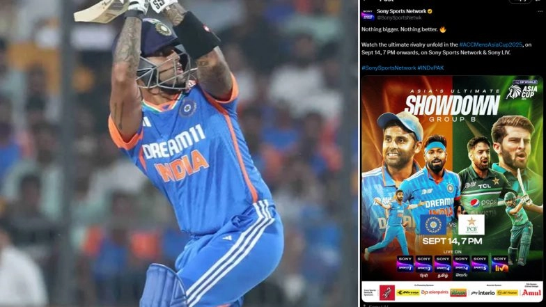 India vs Pakistan Asia Cup 2025 Official Live Streaming Online and Telecast Platform Sony Sports Network Unveils New Poster