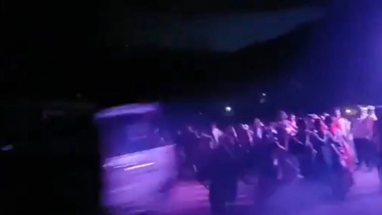 Andhra Pradesh: 2 Killed, 3 Injured After Drunk Driver Rams Scorpio Into Devotees During Ganesh Visarjan Procession in Paderu; Disturbing Video Surfaces