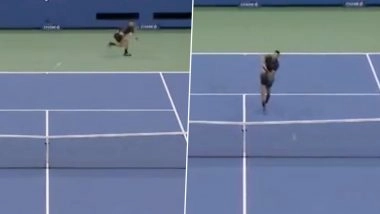 Novak Djokovic Saves Break Point And Wins 25-Shot Rally Against Taylor Fritz During Men’s Singles US Open 2025 Quarter-Final Match (Watch Video)