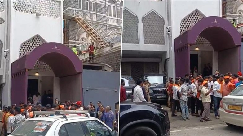 Maratha Morcha: Protesters Allegedly Try To Enter Mumbai’s Taj Hotel, Prompting Management To Shut Main Entrance; Video Surfaces