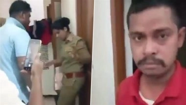 Kushinagar: Cop Thrashed and Taken Into Custody After Constable Catches Him With Wife Red-Handed in UP, Video Goes Viral
