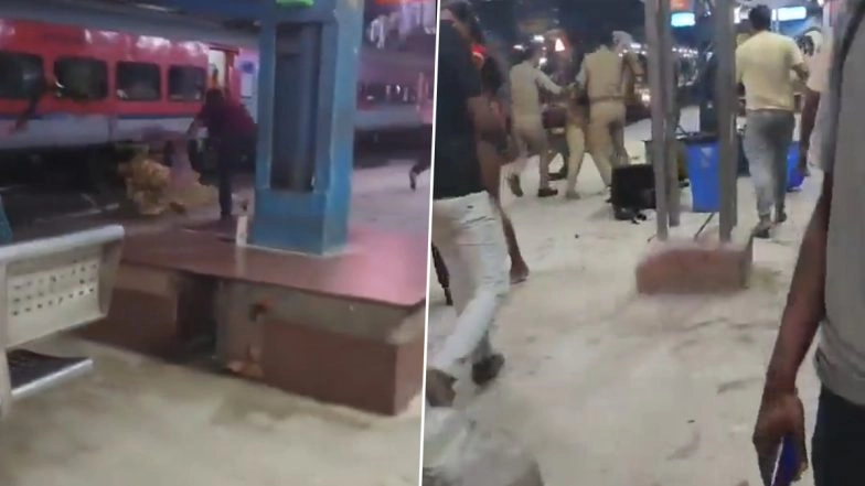 Deoria: Transgenders Attack RPF Personnel at Railway Station Over Passenger Extortion in UP, Video Surfaces
