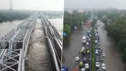 Delhi Rains: Water Level in Yamuna River Rises to 207.48 Metres, Floods Hit Low-Lying Areas (Watch Videos)