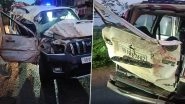 Jharkhand Road Accident: 1 Dead, 3 Injured After Class 9 Student Driving SUV Crashes Into Tree in Simdega