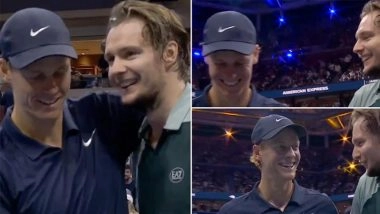 ‘I’m Not Bad, but You’re the GOAT!’ Alexander Bublik Praises Jannik Sinner After World No 1 Beats Kazakh Tennis Star 6–1,6–1,6–1 in US Open 2025 Round of 16 (Watch Video)