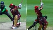 Kieron Pollard Slams Eight Sixes During 65-Run Whirlwind Knock During Trinbago Knight Riders vs St Kitts and Nevis Patriots CPL 2025 Match (Watch Video)