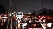 Delhi Rains: Heavy Showers Cause Traffic Chaos Across National Capital, Flights Disrupted; Flood Concerns Along Yamuna (Watch Videos)