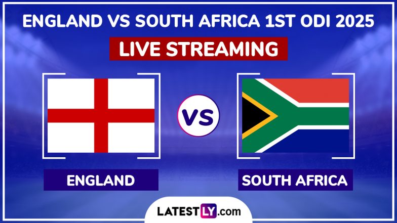 England vs South Africa Live Streaming Online, 1st ODI 2025: How To Watch ENG vs SA Cricket Match Free Live Telecast on TV?