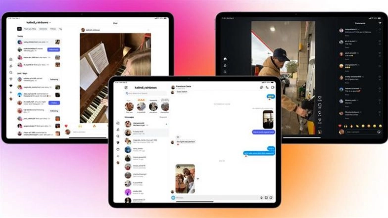 Instagram App for iPad Launched After 15 Years: Meta-Owned Platform Brings Bigger Screen Experience With New ‘Following’ Tab on iPad; Check Details