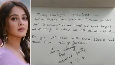 ‘See You All Soon’: ‘Ghaati’ Actress Anushka Shetty Announces Short Break From Social Media After Film’s Release (View Post)