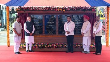 PM Narendra Modi Inaugurates Bio-Ethanol Plant at Numaligarh Refinery at Cost of INR 5000 Crore, Lays Foundation of New Polypropylene Plant (Watch Video)