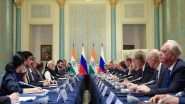 PM Narendra Modi and Vladimir Putin Discuss Ukraine; India-Russia Ties in Bilateral Meeting (See Pics)