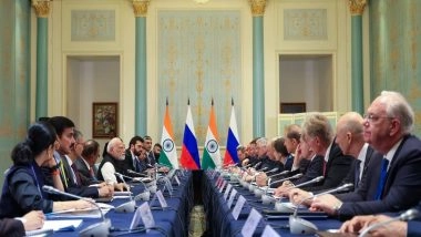 PM Narendra Modi and Vladimir Putin Discuss Ukraine; India-Russia Ties in Bilateral Meeting (See Pics)