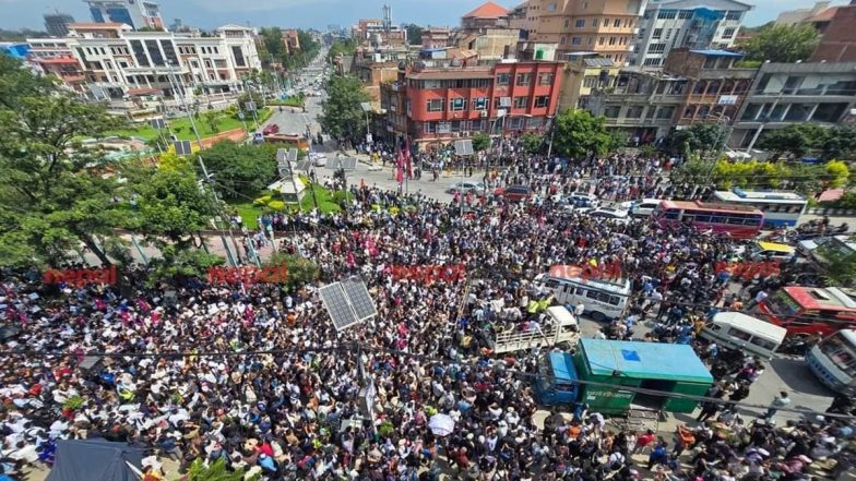 Nepal Gen Z Protest: Day After Government Revokes Ban on Social Media, Fresh Protests Hit Kathmandu As Demonstrators Seek PM KP Sharma Oli’s Dismissal