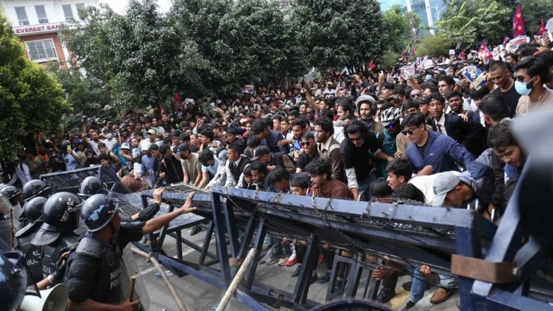 Nepal Gen Z Protest: Security Tightened Along Indo-Nepal Border Amid Violent Protests in Kathmandu Against Corruption, Social Media Ban