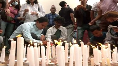 Nepal Citizens Hold Candlelight Vigil at Bouddhanath Stupa to Honour Gen Z Victims of September 8 Protest (Watch Video)