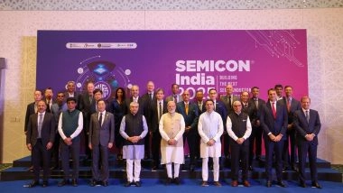 PM Narendra Modi Interacts With Global Semiconductor CEOs at SEMICON India 2025, Says Their Confidence in India’s Potential Is Evident (See Pics)