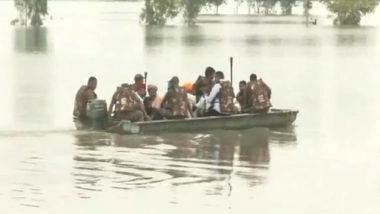 Punjab Floods: 5,500 Civilians, 300 Paramilitary Personnel Rescued by Army Amid Heavy Rainfall in State; 27 Tonnes of Essential Supplies Delivered (Watch Videos)