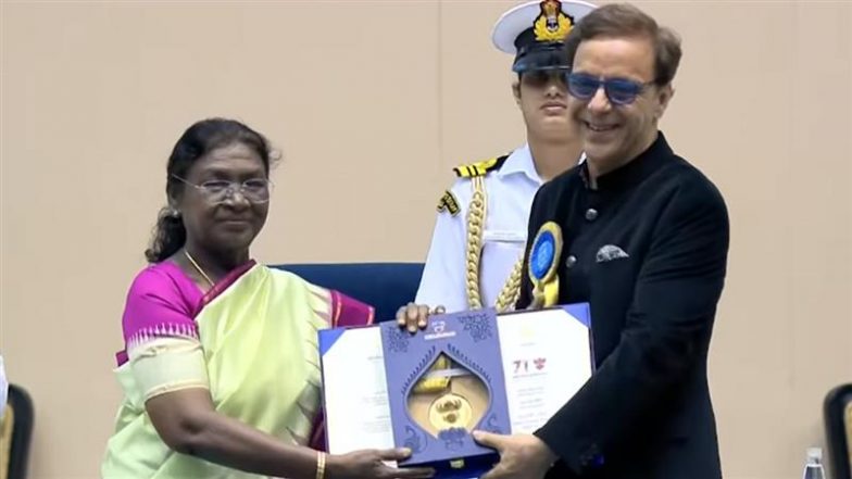 71st National Film Awards: Vidhu Vinod Chopra Receives Best Feature Film Honour for ‘12th Fail’ (Watch Video)