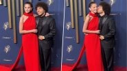 Emmy Awards 2025: Selena Gomez Dazzles in Glam Look, Benny Blanco Makes It Special With Kiss (Watch Video)