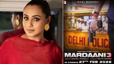 ‘Mardaani 3’: Rani Mukerji Holds Gun in Action-Packed Poster Unveiled on First Day of Navratri (View Pic)