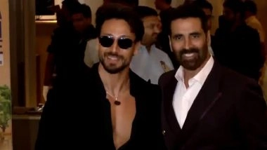 ‘Mera Desh Pehle - The Untold Story of Shri Narendra Modi’: Bollywood Stars Akshay Kumar, Tiger Shroff and Raveena Tandon Attend Screening at Nita Mukesh Ambani Cultural Centre (Watch Video)