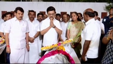 Karur Stampede: 38 Dead and 58 Injured at TVK Vijay Rally; Tamil Nadu CM MK Stalin Meets Injured People at Hospital, Pays Tribute to Victims (Watch Video)