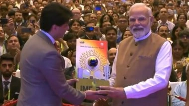 IMC 2025: PM Narendra Modi Inaugurates India Mobile Congress at Yashobhoomi in Delhi (Watch Video)
