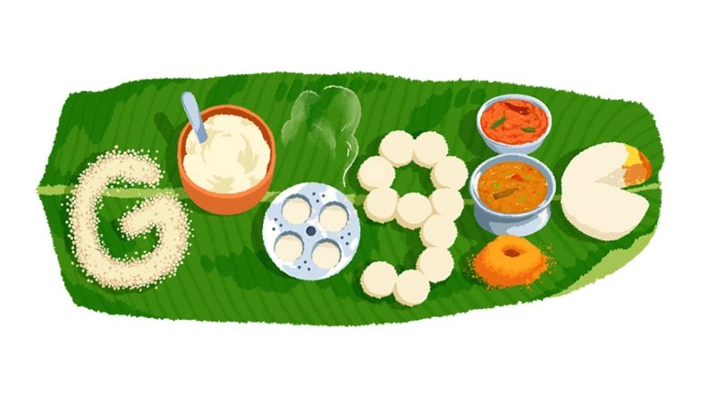 Idli Google Doodle: Search Engine Giant Celebrates the South Indian Delicacy With Vibrant Doodle